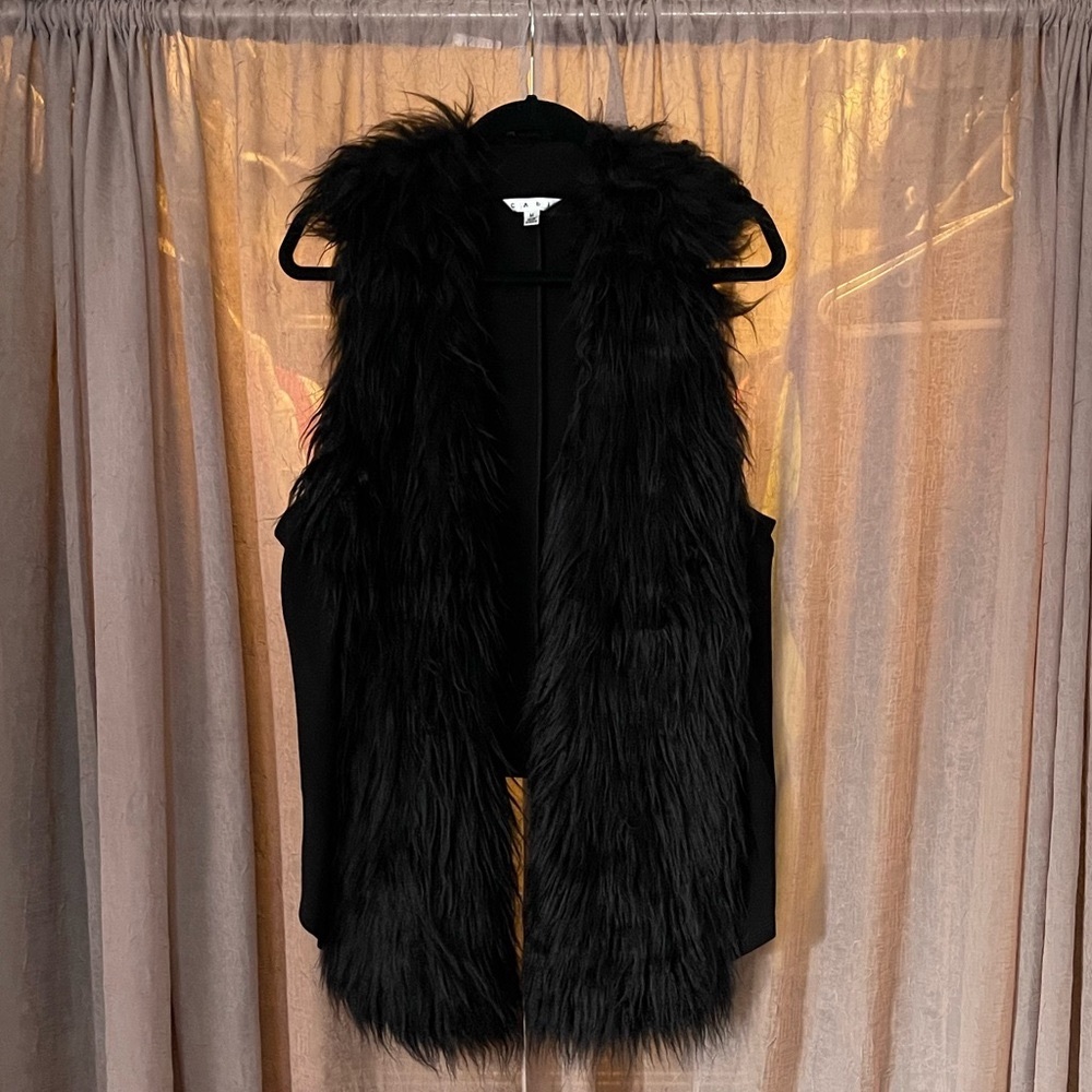 NWOT - CABI faux fur vest